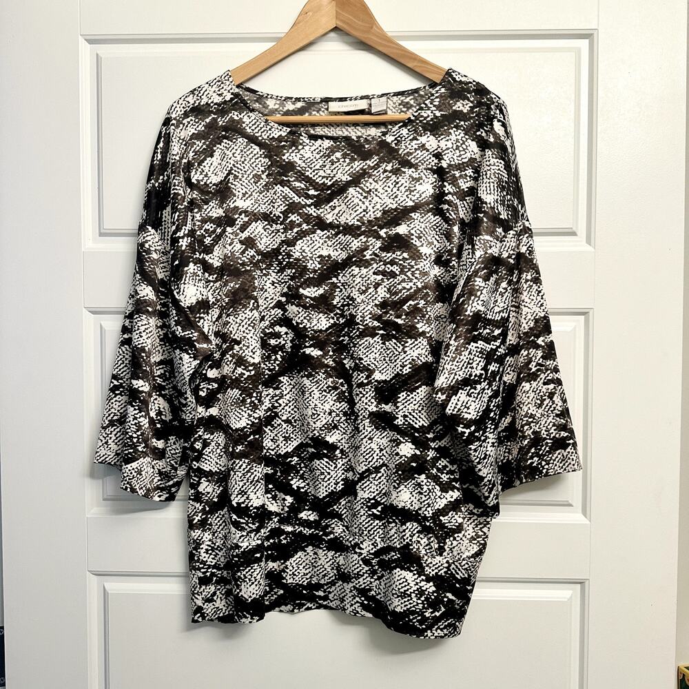 Chicos Python Blouse Sz M